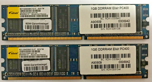 Elixir 2gb ddr1 - (2x1gb),