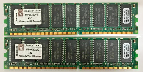Kingston ddr1 - (2x1gb),