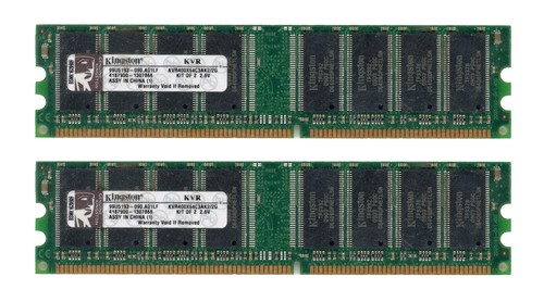 Kingston 2gb 2x1gb ddr - ddr, pc3200u