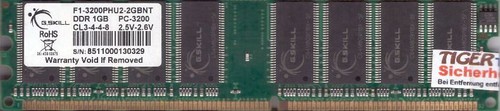 Skill 2gb kit 1gb - kit, 2x