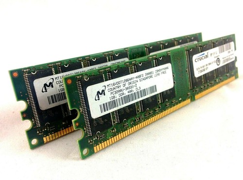 Crucial 2gb kit pc3200 - crucial, (2x1gb)