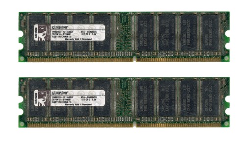 Kingston 2gb 2x1gb ddr - ddr, pc3200
