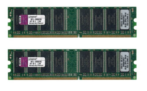 Kingston 2gb 2x1gb ddr pc3200u - 2gb,