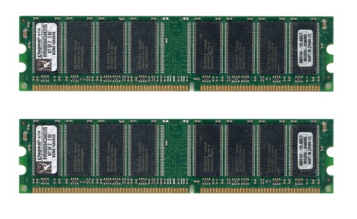 Kingston 2gb 2x1gb ddr pc3200u - 2gb,